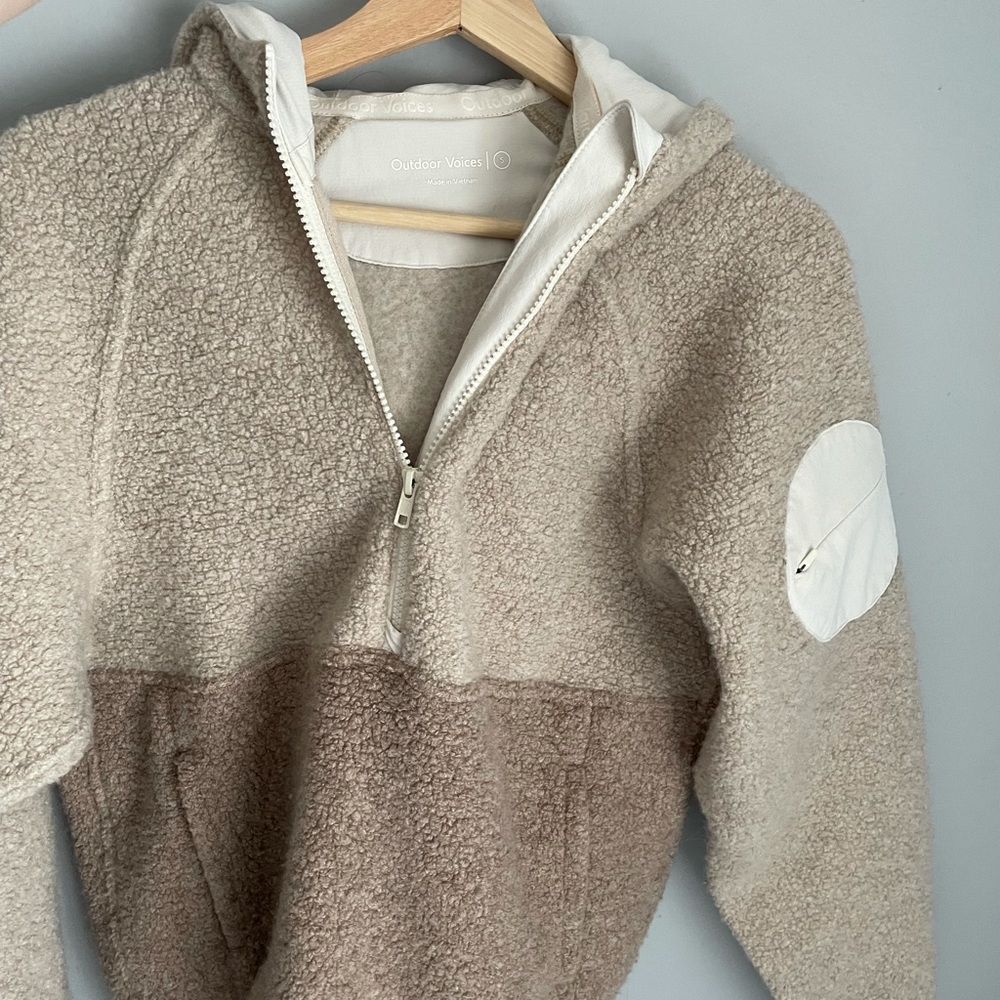 OUTDOOR VOICES MEGAFLEECE PULLOVER QUARTER ZIP